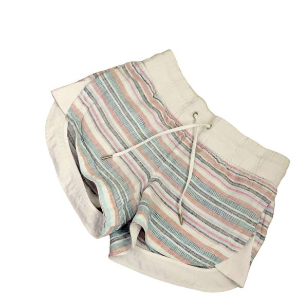Athleta Pants - Athleta Striped Shorts  0